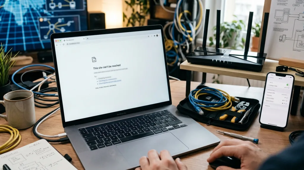 découvrez des solutions efficaces pour corriger l'erreur dns 'dns_probe_finished_nxdomain' et restaurer votre accès internet en toute simplicité.