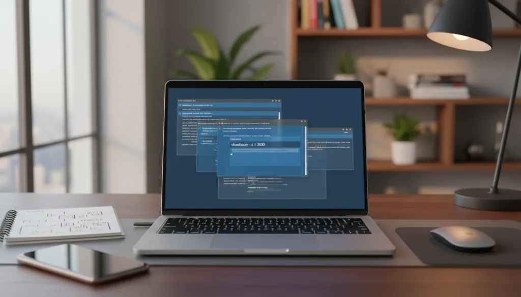 apprenez à automatiser l'arrêt de votre pc windows en utilisant la commande shutdown -s -t 3600 et des scripts powershell pour gagner du temps et optimiser la gestion de votre système.