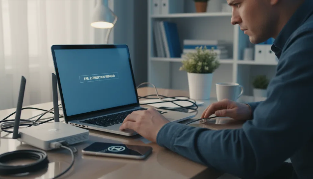 découvrez comment résoudre l'erreur err_connection_refused avec nos solutions efficaces pour corriger les problèmes de connexion réseau et retrouver un accès internet optimal.